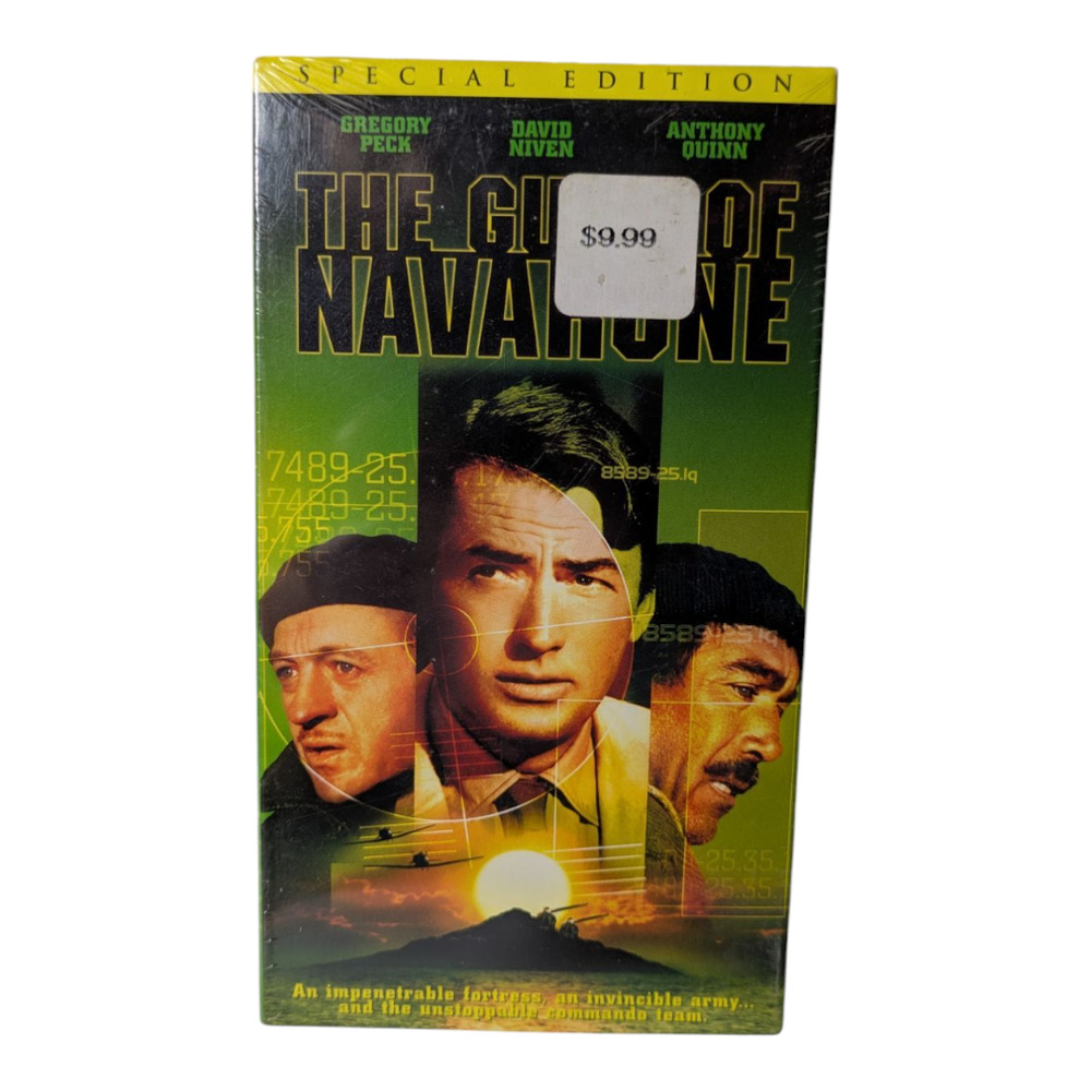VHS - The Guns of Navarone Movie - Brand New - Sealed - Vintage-Collectable 1961